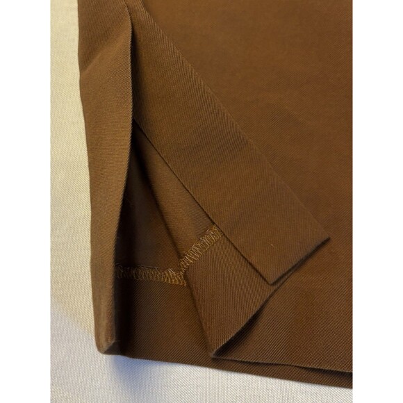 VINCE Stove Pipe Pull On Crop Pants Women XXL Dark Vicuna Ankle Pleated Trouser - Picture 8 of 11